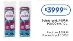 Hergo Asurin bolsas resid. oferta
