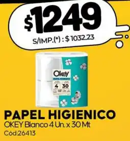 Diarco Okey papel higienico oferta
