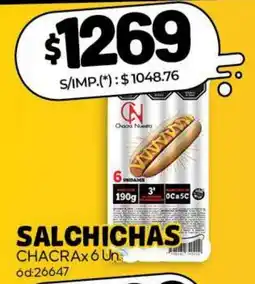 Diarco Chacra Nuestra salchichas oferta