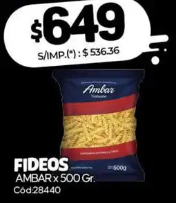 Diarco Ambar fideos oferta