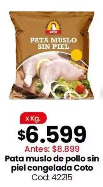 Coto pata muslo de pollo sin piel