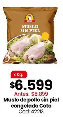 Coto Coto muslo de pollo sin piel oferta