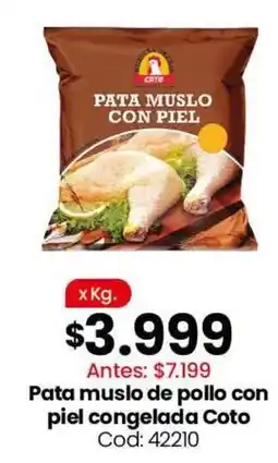 Coto Coto pata muslo con piel oferta