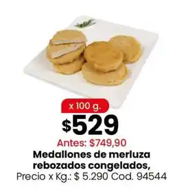Coto Medallones de merluza rebozados congelados oferta