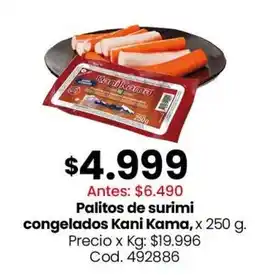 Coto Kani Kama palitos de surimi congelados oferta