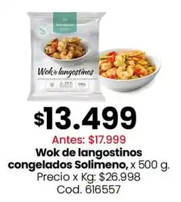 Coto Solimeno wok de langostinos congelados oferta