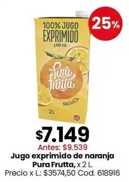 Coto Pura frutta jugo exprimido de naranja oferta