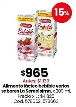 Coto La serenisima bebible varios sabores oferta