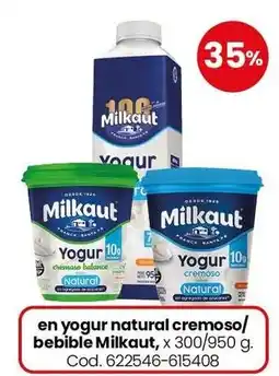 Coto Milkaut yogur natural oferta