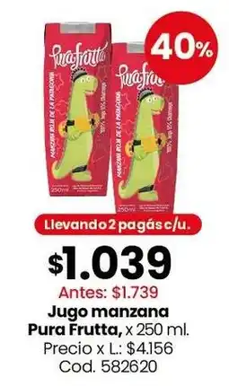 Coto Pura frutta jugo manzana oferta