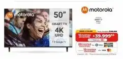 Cooperativa Obrera Motorola smart tv 50 4k uhd oferta