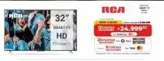 Cooperativa Obrera Rca smart tv 32" oferta