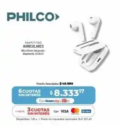 Cooperativa Obrera Philco auriculares oferta