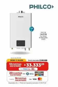 Cooperativa Obrera Philco califón oferta