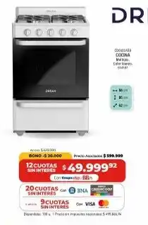 Cooperativa Obrera Drean cocina oferta