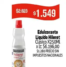 Makro Hileret edulcorante liquido clasico oferta