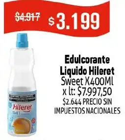 Makro Hileret edulcorante liquido sweet oferta