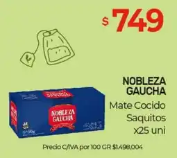 Nini Mayorista Nobleza gaucha mate cocido saquitos oferta