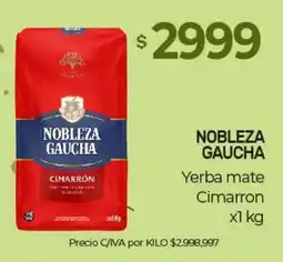 Nini Mayorista Nobleza gaucha yerba mate cimarron oferta