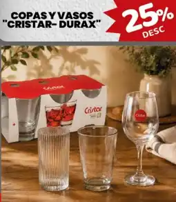 Makro Cristar-durax copas y vasos oferta