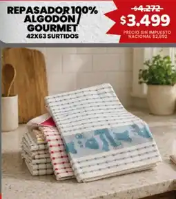 Makro Repasador 100% algodón gourmet oferta