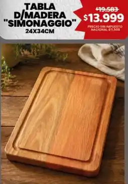 Makro Simonaggio tabla d/madera oferta
