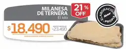 Alvear Milanesa de ternera oferta