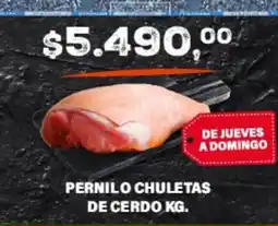 Supermercados Damesco Pernilo chuletas de cerdo oferta