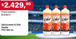 Supermercados Damesco Si diet edulcorante líquido pvc oferta