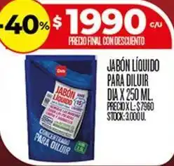 Supermercados DIA Dia - jabón líquido para diluir oferta