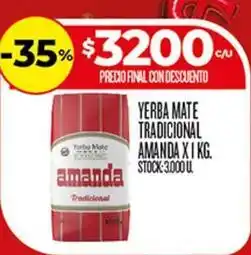 Supermercados DIA Amanda - yerba mate tradicional oferta