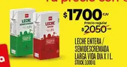 Supermercados DIA Dia - leche entera / semidescremada larga vida x 1 l oferta