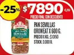 Supermercados DIA Pan semillas oferta
