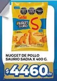 Supermercados DIA Sadia - nugget de pollo saurio oferta