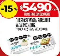 Supermercados DIA Vacalin - queso cremoso / por salut vacalin oferta