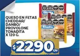 Supermercados DIA Tonadita - queso en fetas cheddar/danbo/provolone oferta