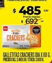Supermercados DIA Dia - galletitas crackers dia x 101 g oferta