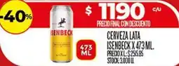 Supermercados DIA Isenbeck - cerveza lata oferta