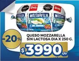 Supermercados DIA Dia - queso mozzarella sin lactosa oferta