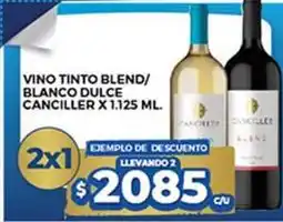 Supermercados DIA Canciller - vino tinto blend/blanco dulce oferta