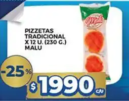 Supermercados DIA Pizzetas tradicional oferta