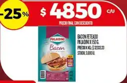 Supermercados DIA Paladini - bacon feteado oferta