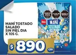 Supermercados DIA Dia - maní tostado salado sin piel oferta