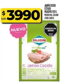 Supermercados DIA Paladini - jamón cocido oferta