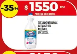 Supermercados DIA Quitamanchas blancos intensos floral ayudin x 1 l oferta