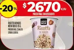 Supermercados DIA Risotto de hongos oferta