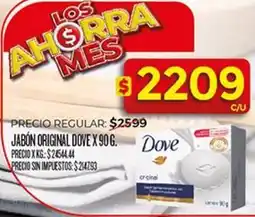 Supermercados DIA Dove - jabón original oferta