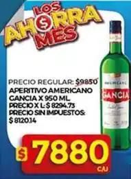 Supermercados DIA Gancia - aperitivo americano oferta