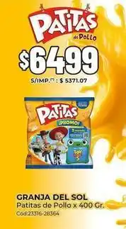 Diarco Granja del sol - patitas de pollo oferta