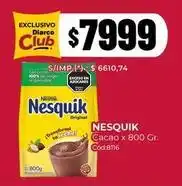 Diarco Nesquik cacao oferta